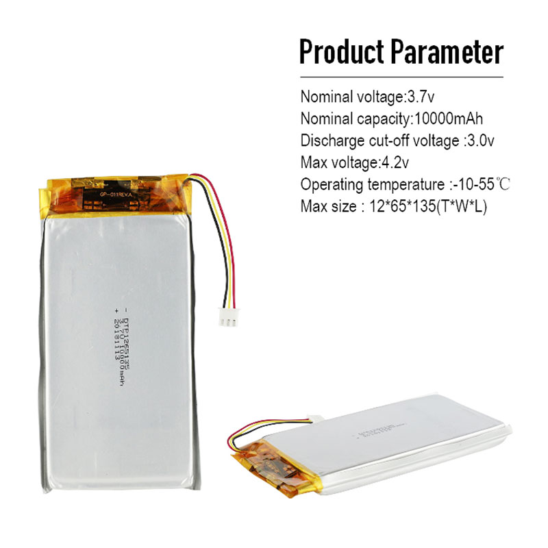 Lipo Lithium Battery 3.7V 10000mAh Polymer Battery Custom Manufacturers