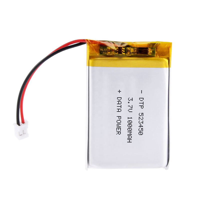 3.7 Volt 1000mAh Rechargeable Lipo Pouch Battery Custom Lithium Ion Polymer Battery Manufacturers