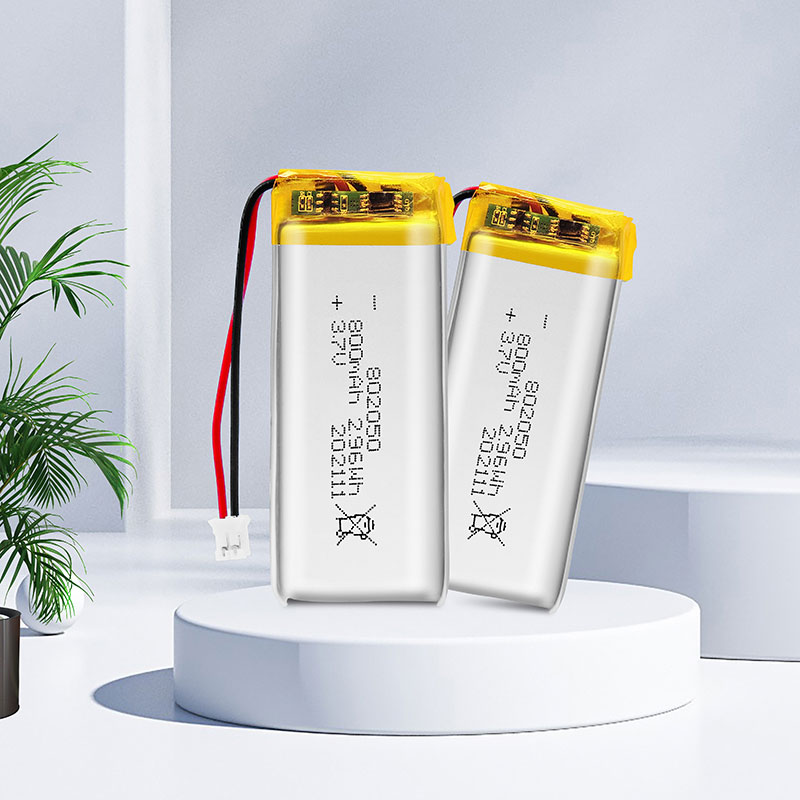 3.7 Volt 800mAh Rechargeable Lipo Pouch Battery Custom Lithium Ion Polymer Battery Manufacturers