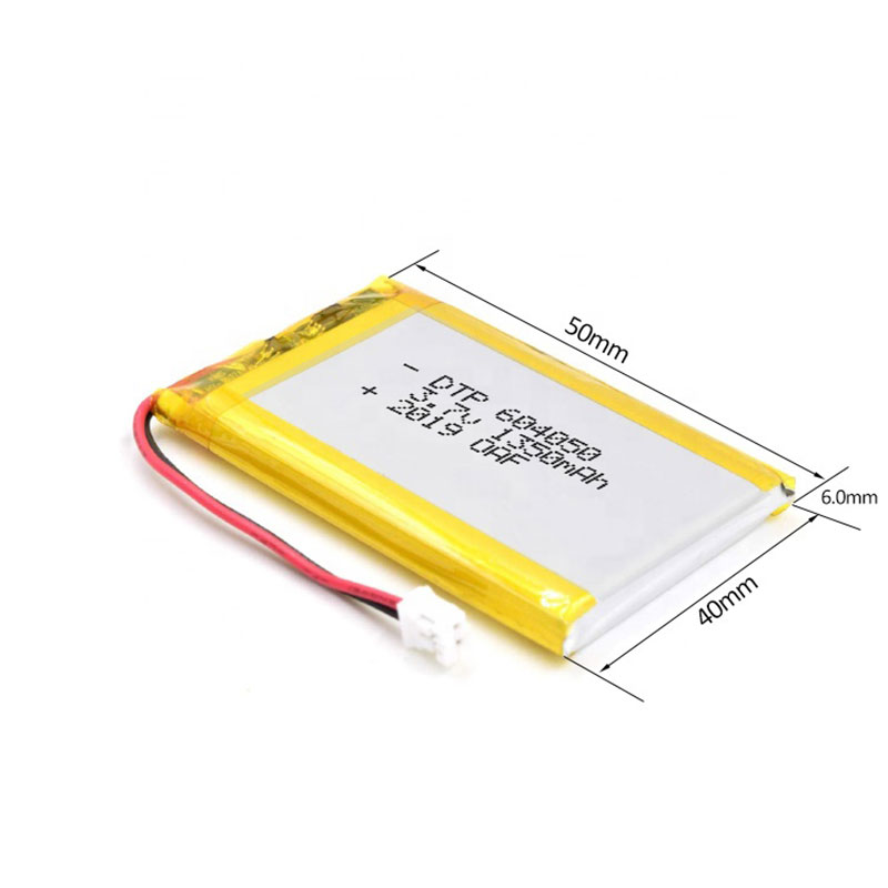 3.7 Volt 1350mAh Rechargeable Lipo Pouch Battery Custom Lithium Ion Polymer Battery Factory