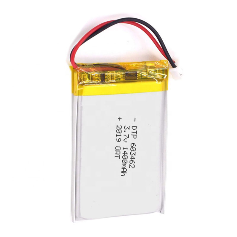 DTP603462 3.7V 1400mAh Rechargeable Polymer Battery Custom Lipo Lithium Ion Pouch Battery Suppliers
