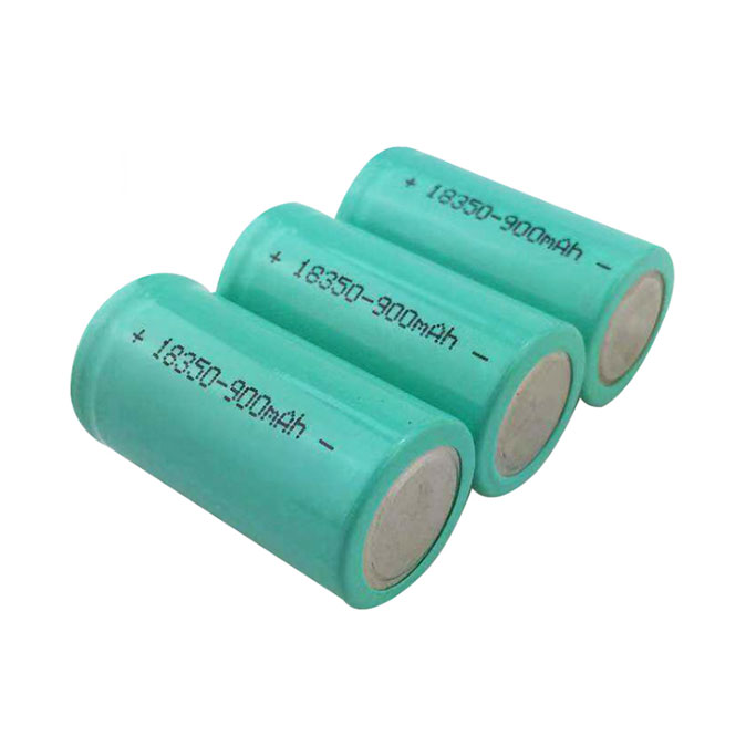 18350 900mAh Li Ion Battery Cell Rechargeable Lithium Ion Battery Supplier
