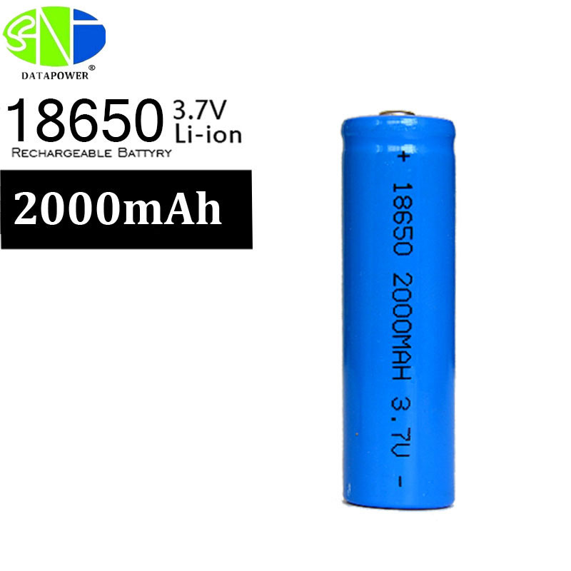 18650 2000mAh Li Ion Battery Cell Rechargeable Cylindrical Lithium Ion Battery