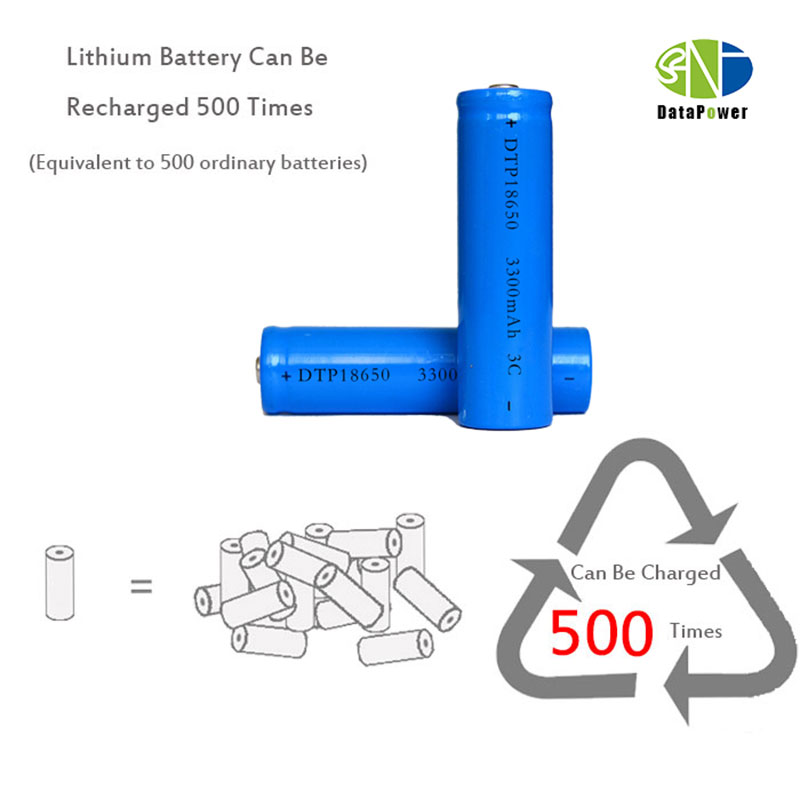 18650 3300mAh Li Ion Battery Cell Rechargeable Cylindrical Lithium Ion Battery