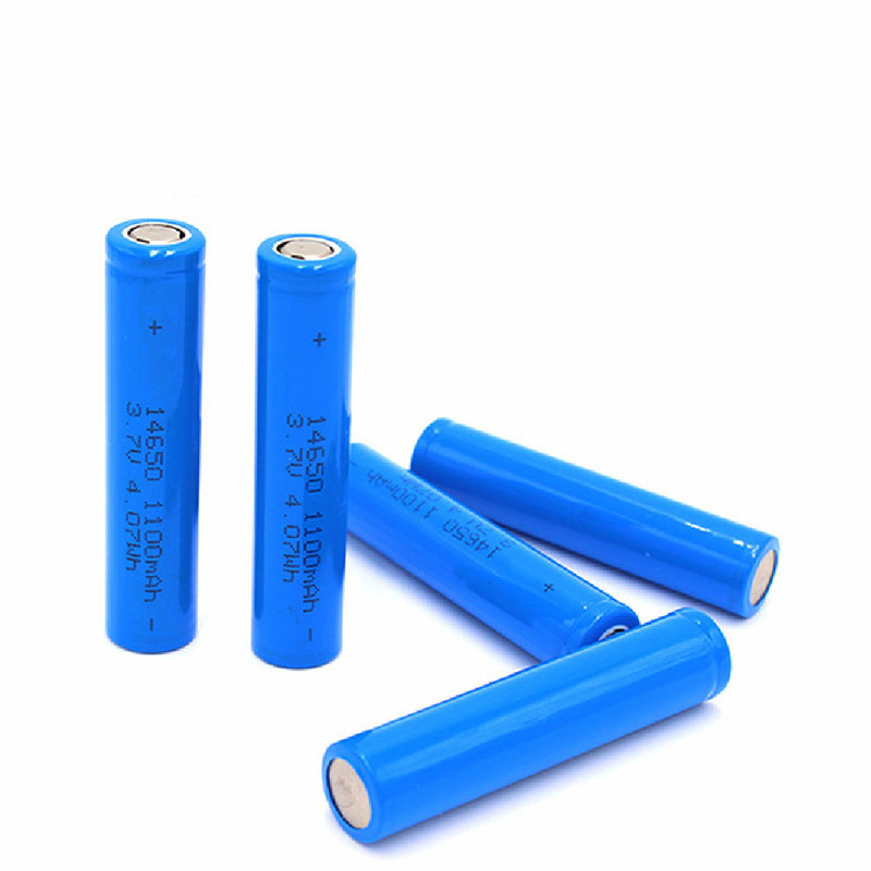 14650mAh 3.7v 1100mah Li Ion Battery Cell Rechargeable Cylindrical Lithium Ion Battery