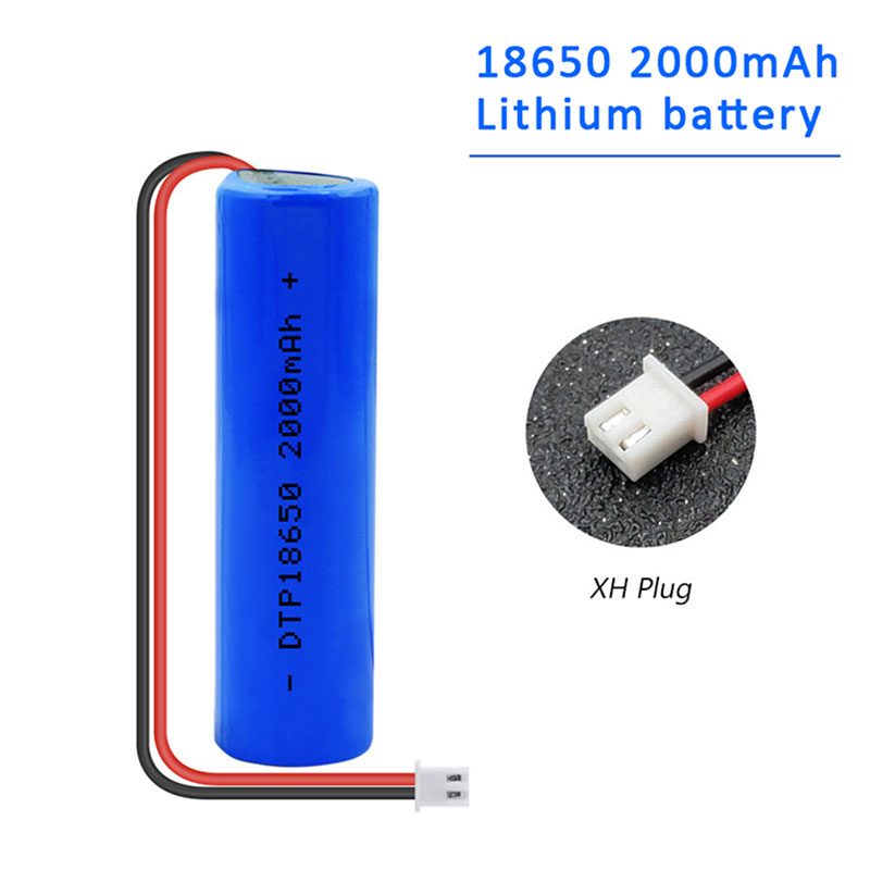 3.7 Volt 18650 2000mAh Li Ion Batteries Packs 3.7 v Rechargeable Lithium Ion Battery Pack