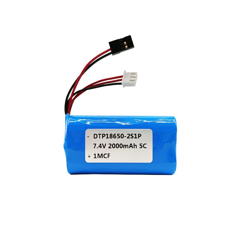 7.4 Volt 18650 2000mAh Li Ion Batteries Packs 7.4 v Rechargeable Lithium Ion Battery Pack
