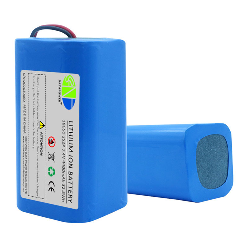 7.4 Volt 18650 4400mAh Li Ion Batteries Packs 7.4 v Rechargeable Lithium Ion Battery Pack