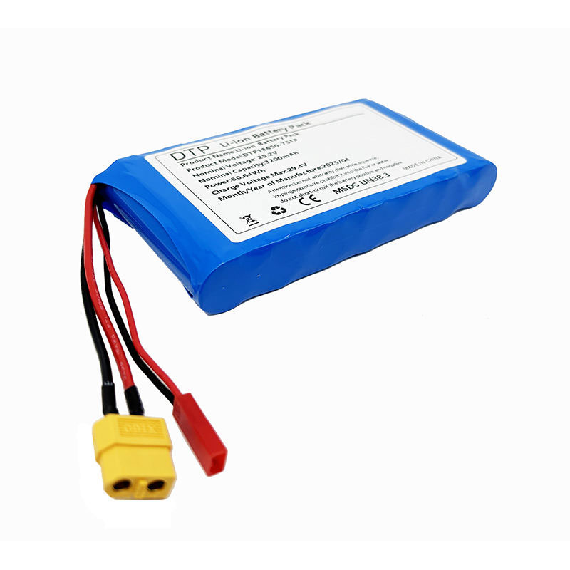 25.2 Volt 18650 7S1P 3200mAh Li Ion Batteries Packs 25.2 v Rechargeable Lithium Ion Battery Pack