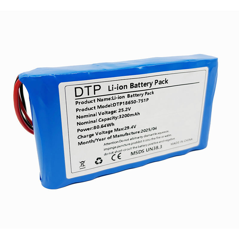 25.2 Volt 18650 7S1P 3200mAh Li Ion Batteries Packs 25.2 v Rechargeable Lithium Ion Battery Pack