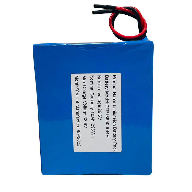29.6 Volt 18650 8S4P 10000mAh Li Ion Batteries Packs 29.6 v Rechargeable Lithium Ion Battery Pack
