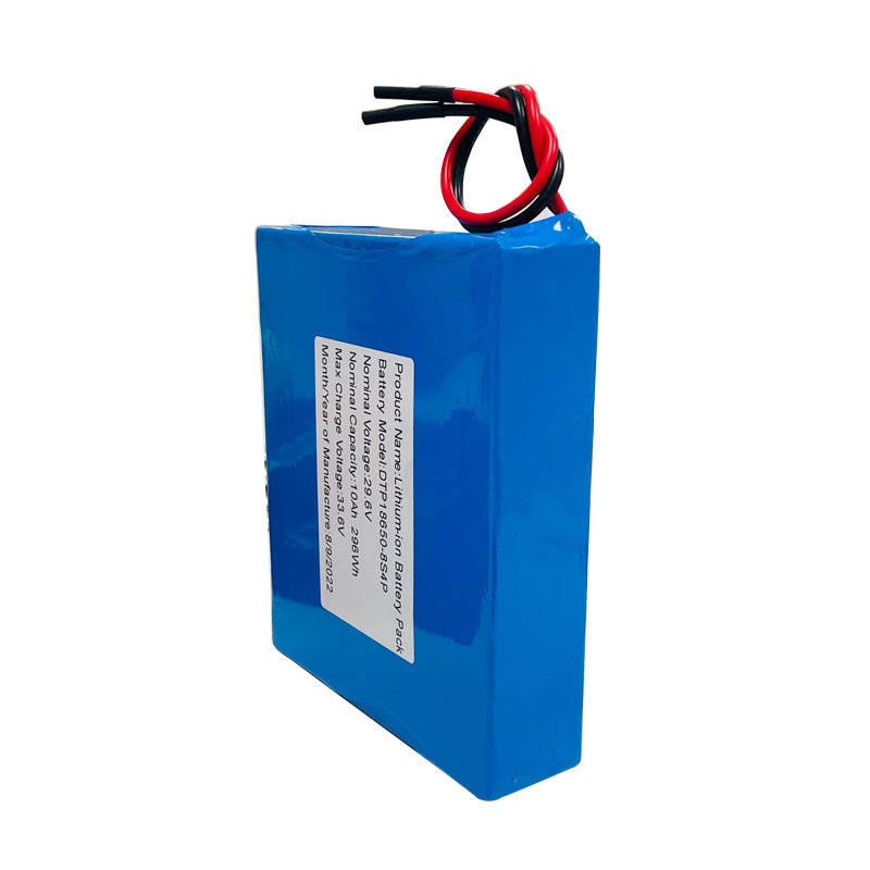 29.6 Volt 18650 8S4P 10000mAh Li Ion Batteries Packs 29.6 v Rechargeable Lithium Ion Battery Pack