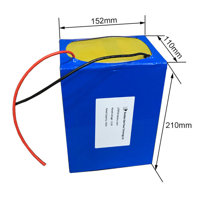 12.8 Volt Lifepo4 60Ah Li Ion Batteries Packs 12.8 v Rechargeable Lithium Ion Battery Pack