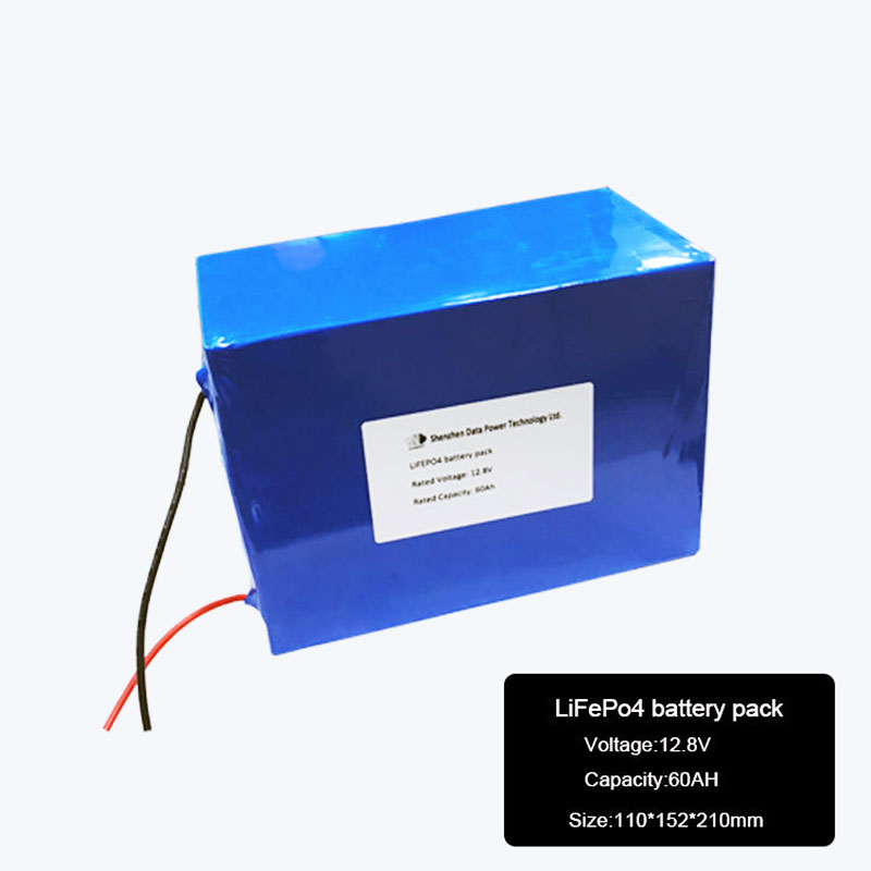 12.8 Volt Lifepo4 60Ah Li Ion Batteries Packs 12.8 v Rechargeable Lithium Ion Battery Pack