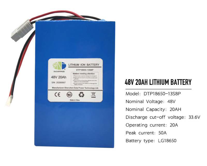 48 Volt 20Ah Li Ion Batteries Packs 48 v Rechargeable Lithium Ion Battery Pack