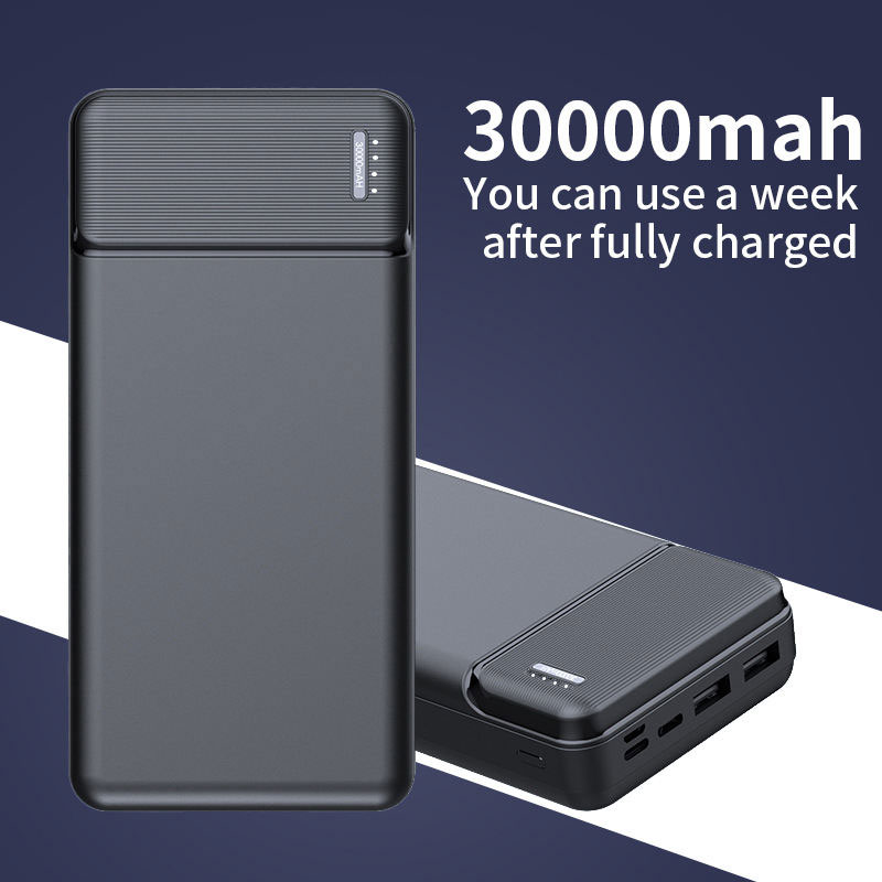 30000mAh High Capacity Power Bank Fast Charging Outdoor Mobile Powerbanks Supply