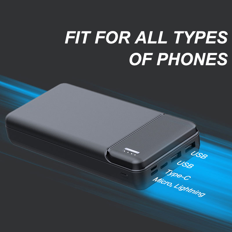 30000mAh High Capacity Power Bank Fast Charging Outdoor Mobile Powerbanks Supply