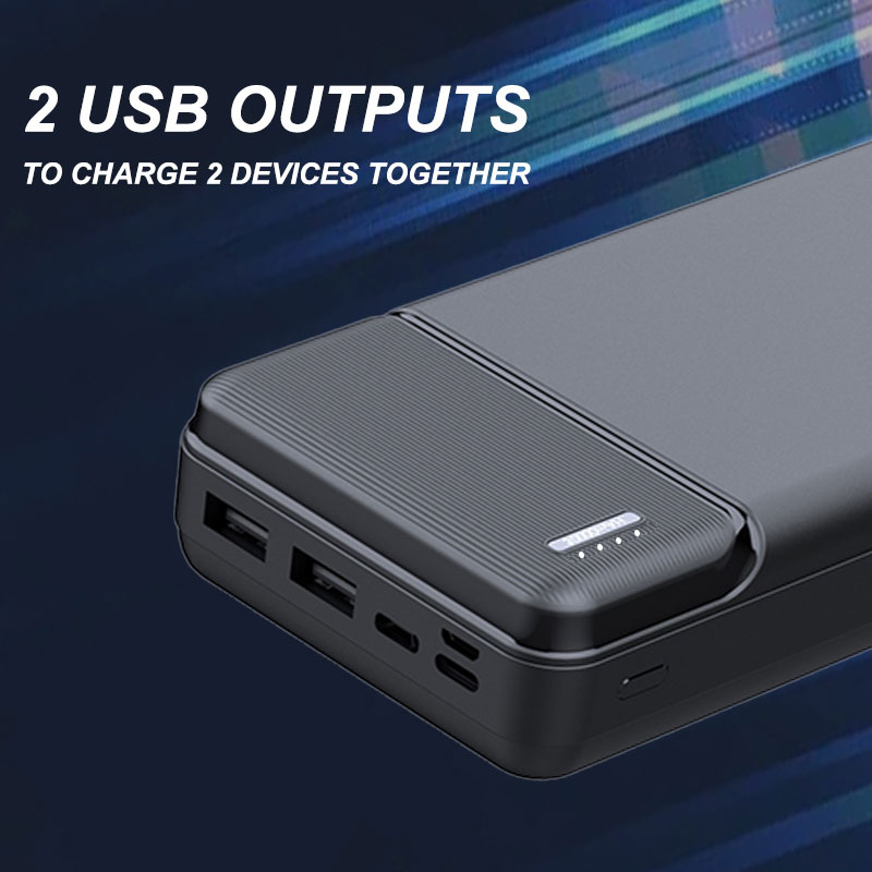 30000mAh High Capacity Power Bank Fast Charging Outdoor Mobile Powerbanks Supply
